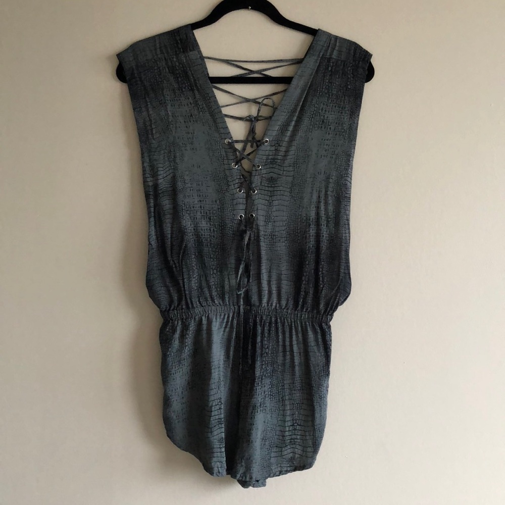 Indah Nila Lace Up Romper